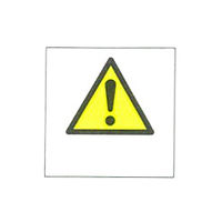 加藤商店 産業安全標識 注意マーク タテ 300×300 SAF-033 1セット（5枚）（直送品）