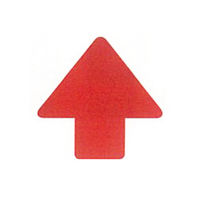 加藤商店 矢印8 アルミステッカー大 赤 YJA-08L 1セット（20枚：10枚×2組）（直送品）
