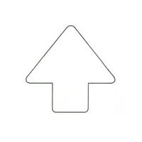 加藤商店 標識ステッカー 矢印3 1セット（20枚:10枚×2組）