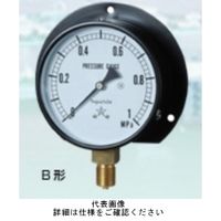 右下精器製造 一般圧力計 蒸気用・M BMT3/8-100X0.4MPA 校正書類付 BMT3/8-100X0.4MPA-K 1個（直送品）