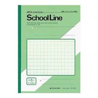 日本ノート B5スクールライン 5ミリ方眼 緑 LS10G 10冊（直送品）