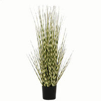 萩原 ZEBRA GRASS ゼブラグラス 高さ約80cm 光触媒加工付き 人工観葉植物 1鉢（直送品）