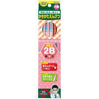 レイメイ藤井 先生オススメ かきかた鉛筆2B（鉛筆11本+赤鉛筆1本）ピンク RE646 5箱（12本入×5箱）（直送品）