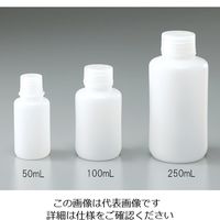 アズワン 細口瓶 HDPE製 500mL 50本（ケース販売） 1箱（50個） 1-4657-75（直送品）