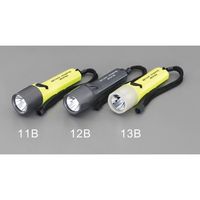 エスコ [単3x4本] フラッシュライト/LED(防爆構造・黒) EA758WR-12B 1個（直送品）