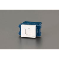 エスコ LAN用モジュラージャック(カテゴリー6) EA940CE-170B 1セット(3個)（直送品）