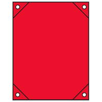 トーアン 電工32 赤無地 軟質ビニール製 450×300 26-420 1セット(5枚)（直送品）