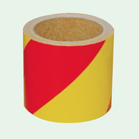 トーアン 反射テープ 黄×赤 90mm×5m 34-225 1巻（直送品）