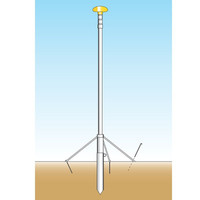 トーアン 伸縮掲揚塔スカイポール SPー100全高9.4m 49-016 1本（直送品）