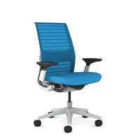 Think シンクチェア シーガルフレーム 肘付 ブルージェイ 465A300SAM 1脚 steelcase（スチールケース）（直送品）