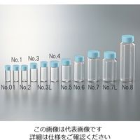 マルエム CCスクリュー管 透明 ブルーキャップ 9mL No.3 1箱(100個) 3-4943-04（直送品）