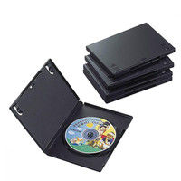 エレコム（ELECOM） DVDトールケース 5枚パック ブラック CCD-DVD02BK 1個（直送品）