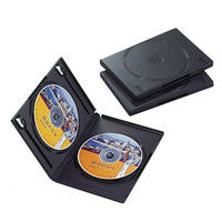 エレコム（ELECOM） DVDトールケース 両面収納 3枚パック ブラック CCD-DVD04BK 1個（直送品）