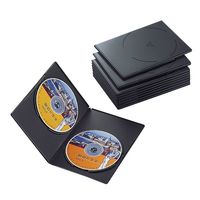 エレコム ＤＶＤスリムトールケース　両面収納　１０枚パック　ブラック CCD-DVDS06BK 1個
