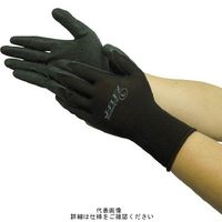 ユニワールド WORKS HOMME JーFLEX ラバー ブラック L 5530-L 1双 819-0435（直送品）