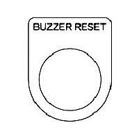 アイマーク（AIMARK） IM 押ボタン/セレクトスイッチ（メガネ銘板） BUZZER RESET 黒 φ P30-40 818-5506（直送品）