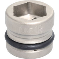 TONE（トネ） TONE インパクト用ショートソケット 19mm 4NV-19SS 1個 780-8828（直送品）