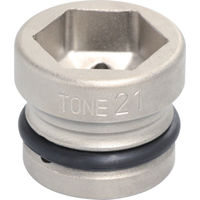TONE（トネ） TONE インパクト用ショートソケット 21mm 4NV-21SS 1個 780-8836（直送品）