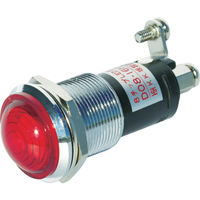 サカズメ ランプ交換型超高輝度LED表示灯（AC200V接続） 赤 Φ16 DO8-16HMJ-AC200V-R/R 788-5865（直送品）