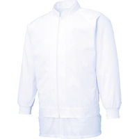 サンエス 男女共用混入だいきらい長袖ジャケット XL ホワイト FX70971R-XL-C11 1着 795-5367（直送品）
