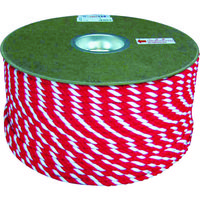 ユタカメイク アクリル紅白ロープ 12mm×100m PRZ-65 1巻 794-8077（直送品）