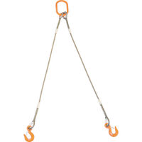 玉掛けワイヤロープスリング Wスリング （2本吊りタイプ） スリング径9mmタイプ