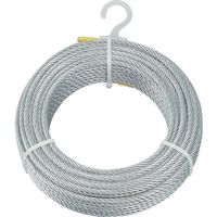 トラスコ中山 TRUSCO メッキ付ワイヤロープ Φ2mmX100m CWM-2S100 1巻 818-8161（直送品）