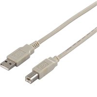 バッファロー USB2.0ケーブル A to B アイボリー 1.5m BSUAB215IV 1本（直送品）