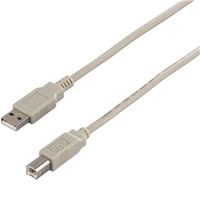 バッファロー USB2.0ケーブル(A to B) 5m アイボリー BSUAB250IVA 1台