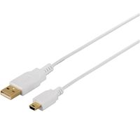 バッファロー USB2.0ケーブル スリムタイプ A to miniB ホワイト 1m BSUAMNSM210WH 1本（直送品）