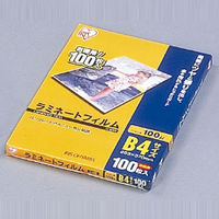 アイリスオーヤマ ラミネートフィルム　１００ミクロン（Ｂ４サイズ）／１箱１００枚入 LZ-B4100 1個（直送品）
