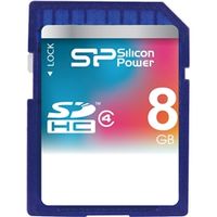 シリコンパワー ＳＤＨＣメモリーカード　８ＧＢ　（Ｃｌａｓｓ４）　永久保証 SP008GBSDH004V10 1枚（直送品）