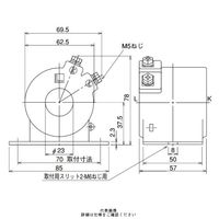 丸窓貫通形 ダブルモールド形 1150V以下 CW-5L 100/5A N（直送品）