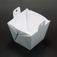 【ケース販売】テイクアウト容器 カフェキュートボックス 本体 白 004464311 1ケース(25個入×16袋 合計400個)（直送品）