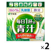 伊藤園　毎日1杯の青汁 まろやか豆乳ミックス 6.3g×20包 粉末 1セット（40包：20包入×2箱）