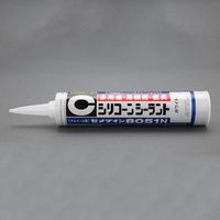 エスコ 330ml シリコーンシーラント(多用途低臭/ライトグレー) EA930AN-32A 1セット(4個:1個×4本)（直送品）