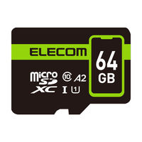 マイクロSDカード microSDXC 64GB Class10 UHS-I MF-SP064GU11A2R エレコム 1個