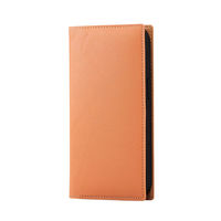 iPhone14/13 ケース カバー レザー 手帳型 薄型 オレンジスカッシュ エレコム 1個（直送品）