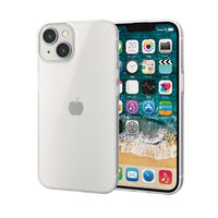 iPhone14/13 ケース カバー ソフト 軽量 薄型 カメラ周り保護 背面マットクリア シルキークリア エレコム 1個（直送品）