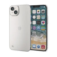 iPhone14 Plus ケース カバー ハード 軽量 薄型 カメラ周り保護 ストラップホール付 クリア エレコム 1個（直送品）