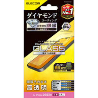 iPhone14 Pro ガラスフィルム 高透明 ダイヤモンドコート エレコム 1個（直送品）
