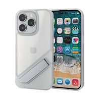 iPhone14 Pro ケース カバー ハイブリッド 超衝撃吸収 スタンド機能付(縦・横置き) シルキークリア エレコム 1個（直送品）