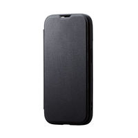 iPhone14 Pro ケース ハイブリッド 手帳型 360度全面保護 軽量 薄型 カメラ周り保護 ブラック エレコム 1個（直送品）