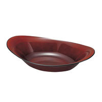 宮本産業 カレー皿　クリーンコート　カレー＆パスタ皿　赤溜　洋食器　樹脂製　日本製 278054 1個（直送品）