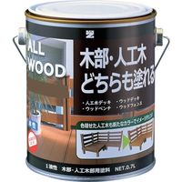 BAN-ZI 木部・人工木用塗料 ALL WOOD 0.7L ミルクブラウ K-ALW/L07E9 370-1666（直送品）