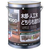 BAN-ZI 木部・人工木用塗料 ALL WOOD 3L オーク 17-4 K-ALW/L30E2 370-0126（直送品）