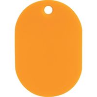 トラスコ中山 TRUSCO 見やすい色の小判札 小 45×30mm 5枚入 オレンジ UKFS-OR 1パック(5枚) 363-0910（直送品）