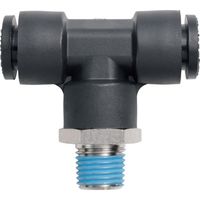 潤工社 ワンタッチ継手Mシリーズ テー 4mm PT1/4 PTAM-4-PT1/4-PM 1個 383-8287（直送品）