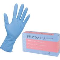 旭創業 Asahi ニトリル手袋 エクストラフリーM ブルー(100枚入) 11433 1箱(100枚) 363-7195（直送品）
