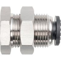 潤工社 ワンタッチ継手Mシリーズ 隔壁メスユニオン 10mm PT3 PNFM-10-PT3/8-BSM 383-8345（直送品）